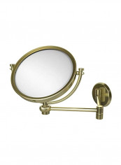Wall Mounted Magnification Make-Up Mirror Brown/Clear 8inch