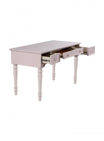 Jessica Desk With Drawers Pink 130x60x78cm