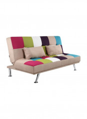 2-In-1 Pestal Sofa With Bed Blue/Green/White