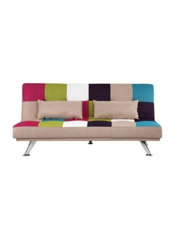 2-In-1 Pestal Sofa With Bed Blue/Green/White