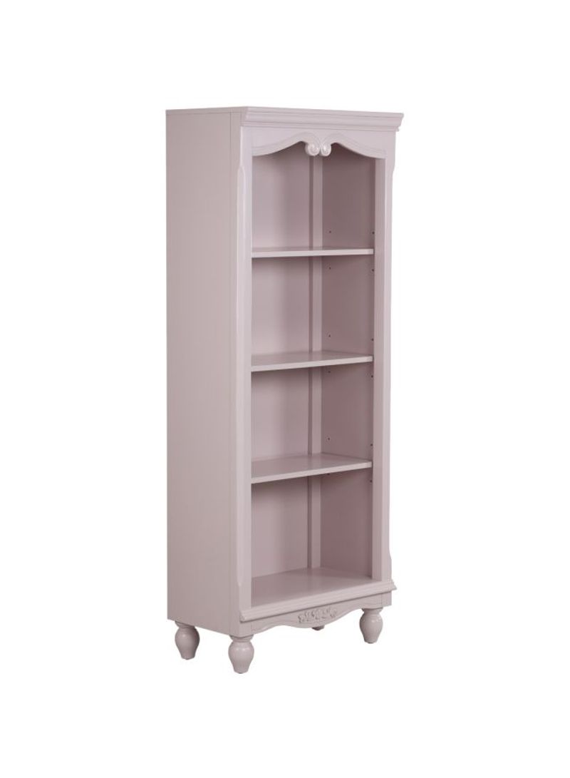 Jessica 4-Shelf Bookcase Pink 72x42x185cm