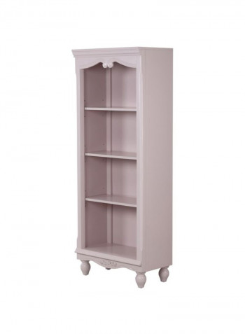 Jessica 4-Shelf Bookcase Pink 72x42x185cm