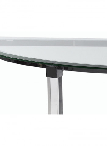Kara Console Table Clear 122 x 45.5 x 75cm