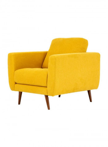 Single Seater Liverpool Armchair Yellow/Brown 90x92x70cm