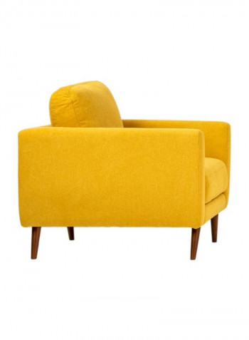 Single Seater Liverpool Armchair Yellow/Brown 90x92x70cm