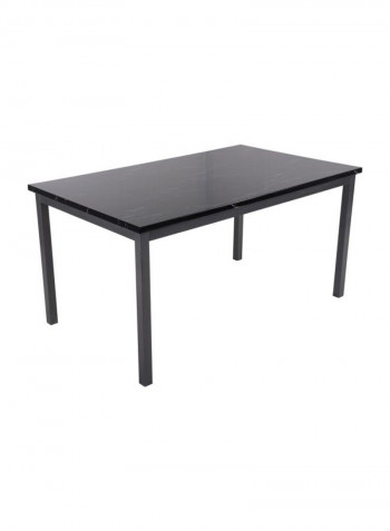 7-Piece New Barnn Dining Table And Chair Set Black