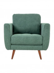 Single Seater Liverpool Armchair Green/Brown 90x92x70cm