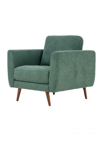 Single Seater Liverpool Armchair Green/Brown 90x92x70cm