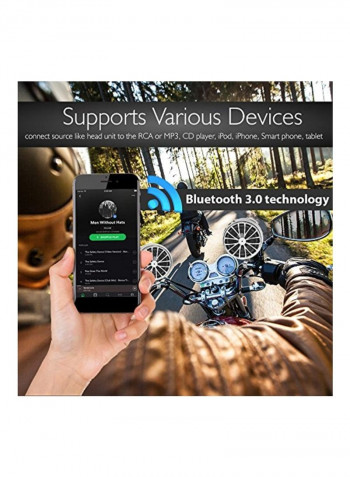 Weatherproof Bluetooth Sound System Silver/Black