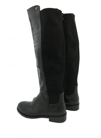 Comfortable Knee High Boots Black
