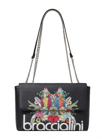 Britney Bird Printed Shoulder Bag Multicolour