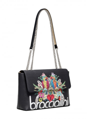 Britney Bird Printed Shoulder Bag Multicolour