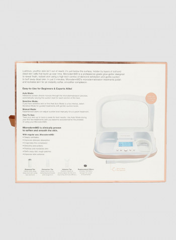 MicrodermMD Home Microdermabrasion System White One Size