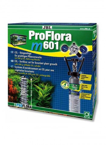 Proflora Fertilizer System With Refillable Cylinder Black/Clear/Silver