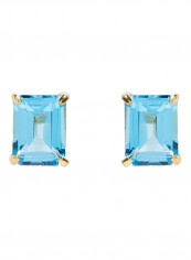 18 Karat Gold Blue Topaz Rectangular Earrings reviews 18 Karat Gold Blue Topaz Rectangular Earrings