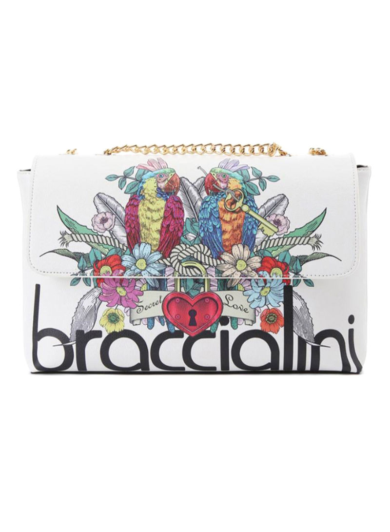 Bird Flower Printed Britney Crossbody Bag Multicolour