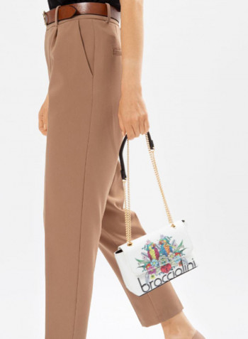 Bird Flower Printed Britney Crossbody Bag Multicolour