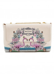 Flamingo Printed Britney Crossbody Bag Multicolour