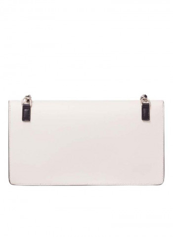 Michelle Logo Detail Crossbody Bag Blue/White/Black