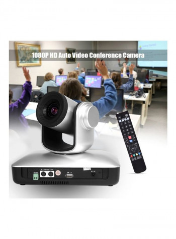 Full HD Video Conference Cam With Accessories 21.4x17.2x13.6centimeter Silver/Black