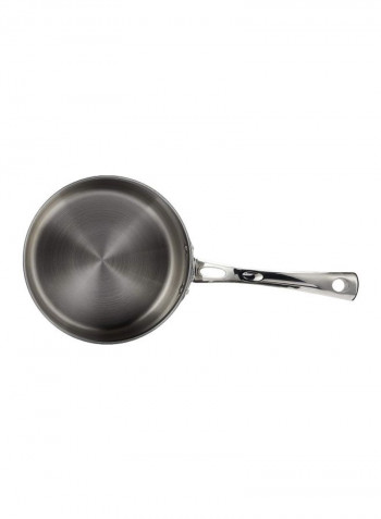Saucepot With Cover Silver 8.8x15.5x6.8inch