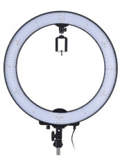 Digital Portrait Photography LED Ring Light Black/Clear