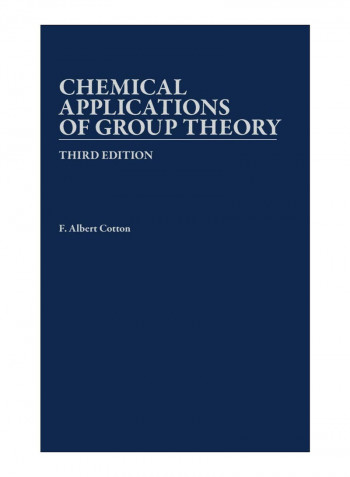 Chemical Applications Of Group Theory Hardcover