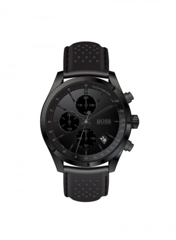 Men's Leather Chronograph Wrist Watch 1513474