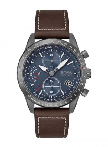 Men's Pilot Edition Water Resistance Leather Analog Watch 1513852