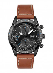 Men's Pilot Edition Chrono Water Resistance Leather Analog Watch 1513851