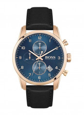 Men's Skymaster Water Resistance Leather Analog Watch 1513783