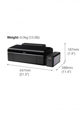 L805 Inkjet Photo Printer With Sublimation Ink Black
