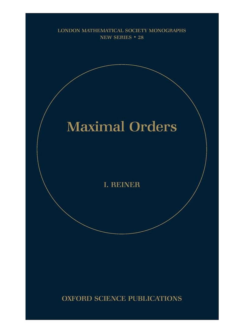 Maximal Orders Hardcover