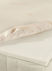 Memory Foam Mattress Topper Foam White 180x200x3centimeter
