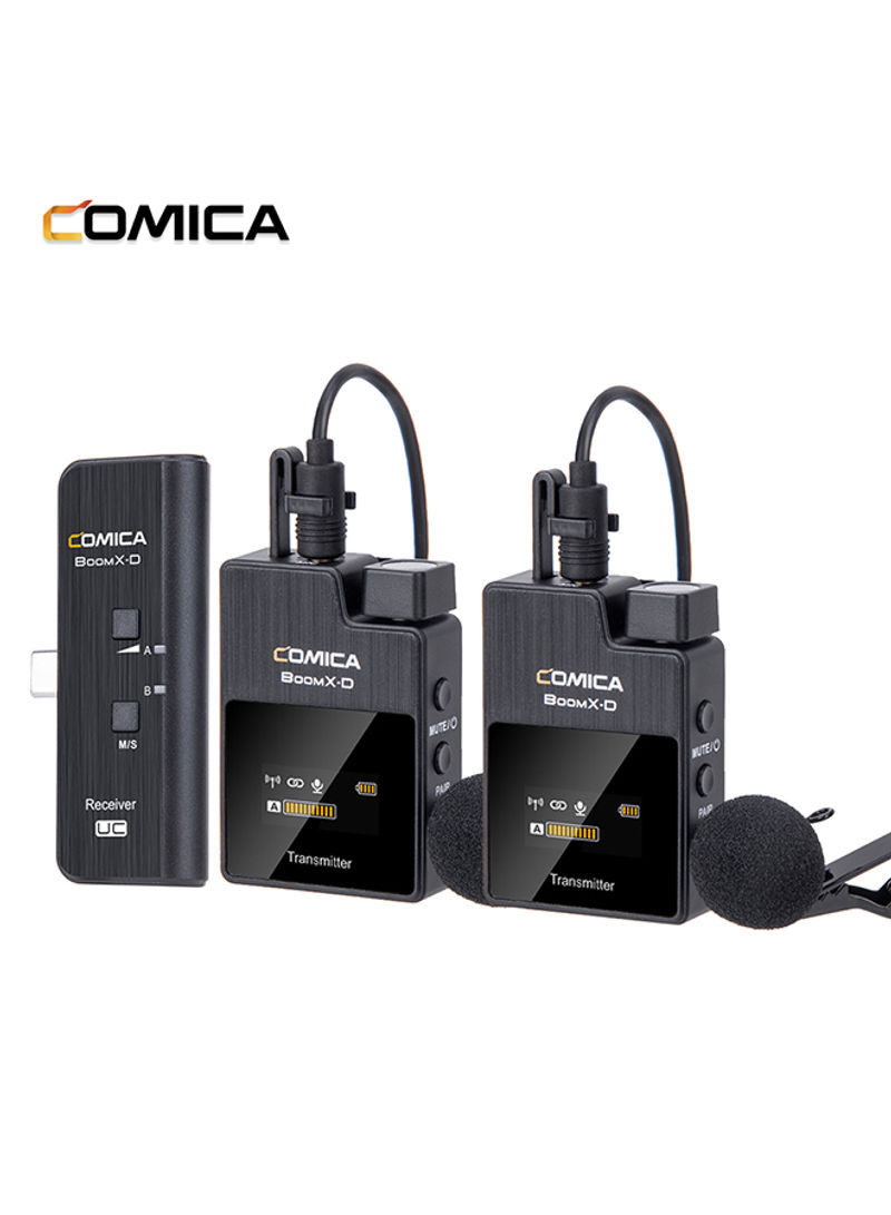 Digital Wireless Microphone System For Smartphones With Type-C Interface 8129 Black
