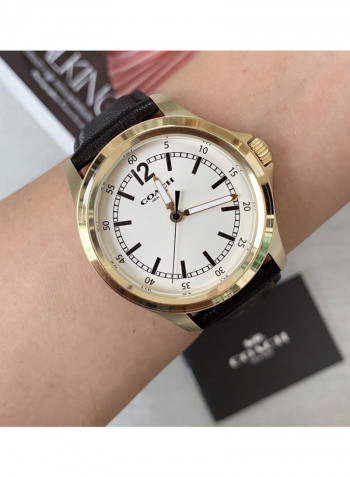 Men's Barrow Leather Analog Watch 14602056