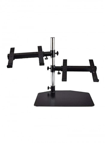 Portable Dual Laptop Stand Black
