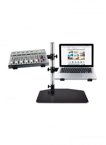 Portable Dual Laptop Stand Black