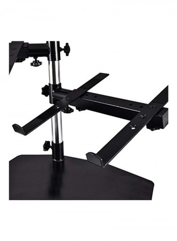 Portable Dual Laptop Stand Black