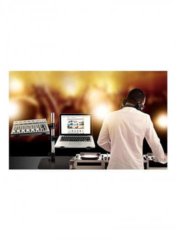 Portable Dual Laptop Stand Black