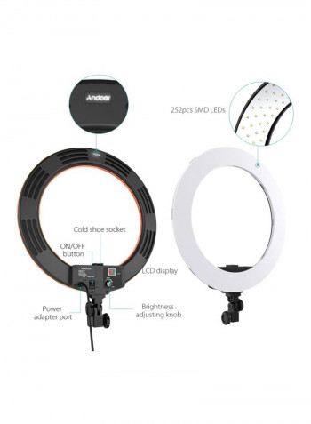 LED Studio Ring Light 58.2x48.5x4.7centimeter White/Orange