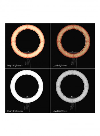 LED Studio Ring Light 58.2x48.5x4.7centimeter White/Orange