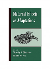 Maternal Effects As Adaptations Hardcover