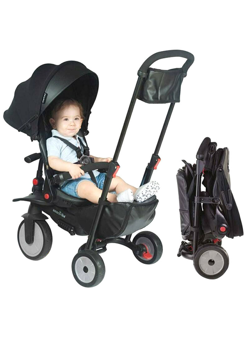 Smartrike Travel Stroller, Stage Compact And Folding - Urban Black