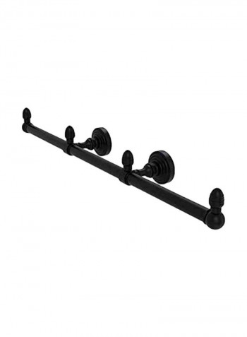 3-Arm Towel Holder Matte Black 22.5inch