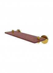 Wooden Bath Shelf Brown/Gold 16inch