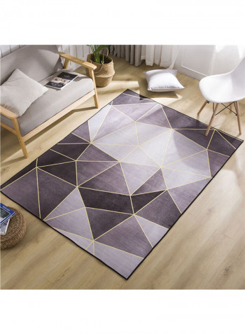 Geometry Pattern Living Room Carpet Grey/Black 200x300centimeter