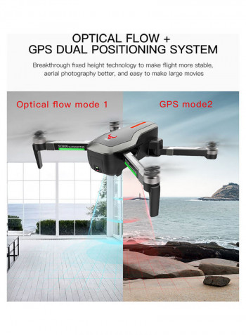 SG906 GPS Brushless 4K Drone with Camera 5G Wifi FPV Foldable Optical Flow Positioning Altitude Hold RC Quadcopter Black 28*10*24.5cm