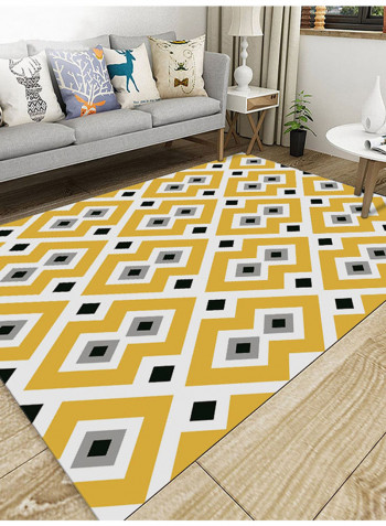 Geometric Print Anti-Skid Mat Multicolour 160x230centimeter
