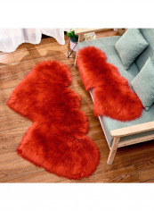 Modern Heart Shaped Floor Mat Red L reviews Modern Heart Shaped Floor Mat Red L